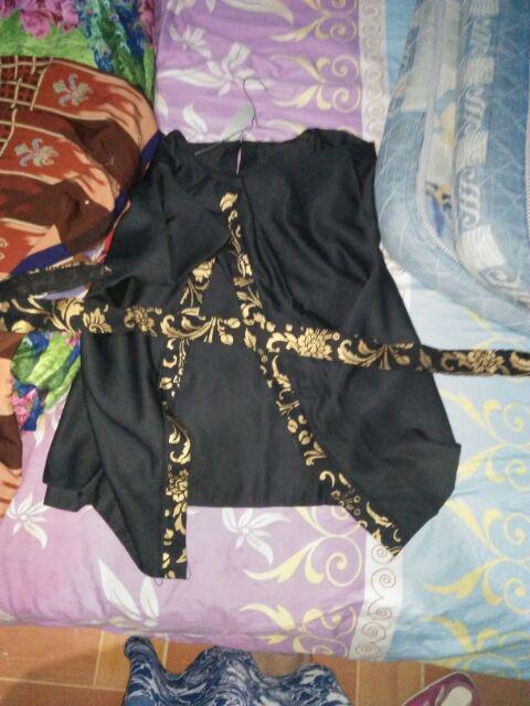Batik Hazana Batwing Maura Couple - Sania Ruffle Batik Couple Garansi Termurah Shopee