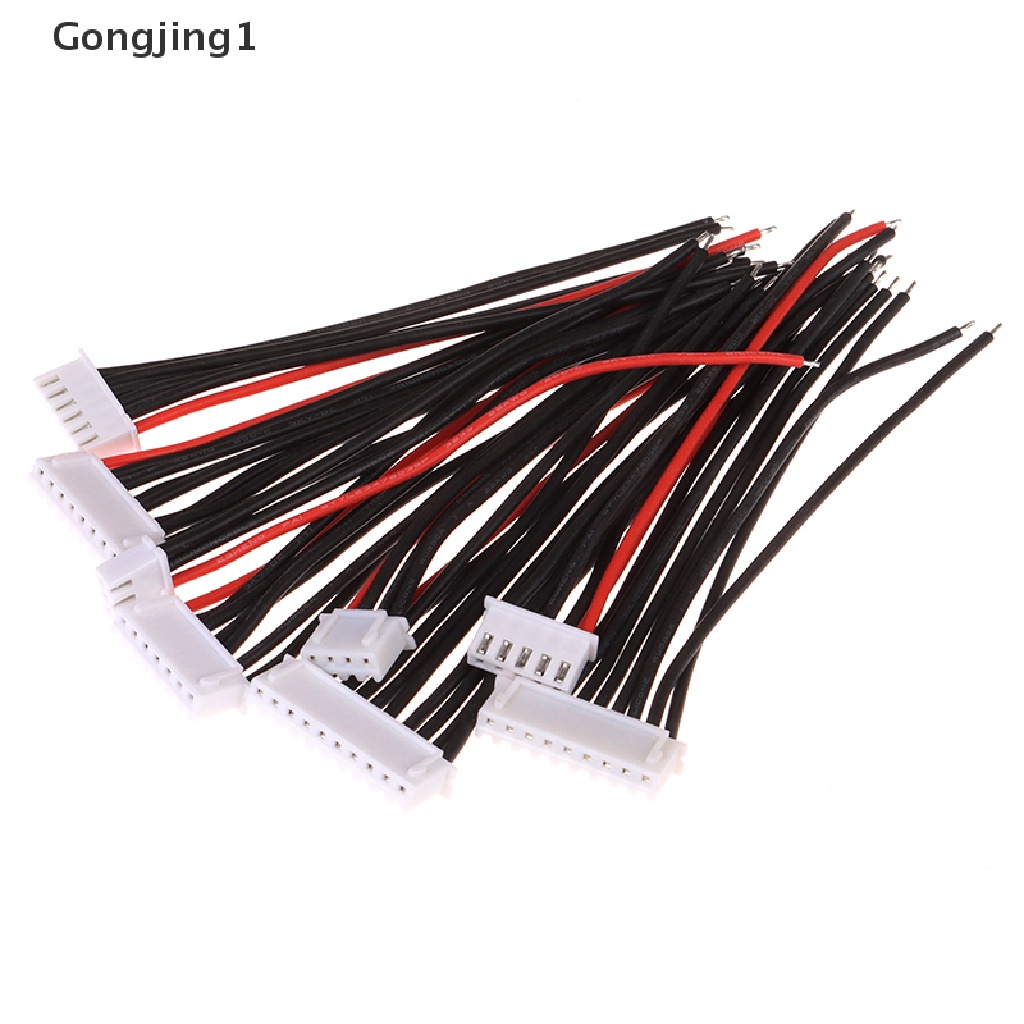 Gongjing1 5Pcs Kabel Balance Charger Baterai LiPo 22AWG JST-XH 2-10P