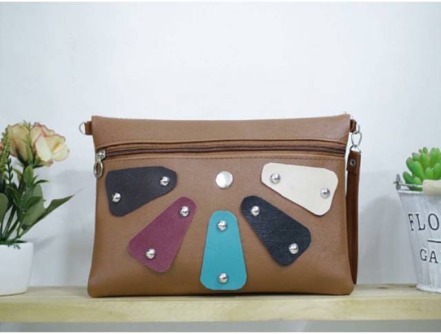 TERMURAH! SLING FAN BAG WARNA HITAM MOCCA MAROON