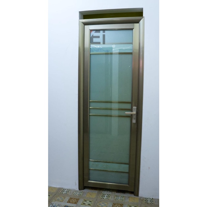 Pintu Kamar Mandi Full Kaca / Pintu Wc / Pintu Aluminium Kaca / Modern