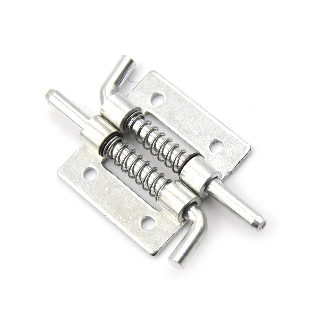 5 PCS Fixed Type Spring Loaded Barrel Bolt Latch Silver Tone