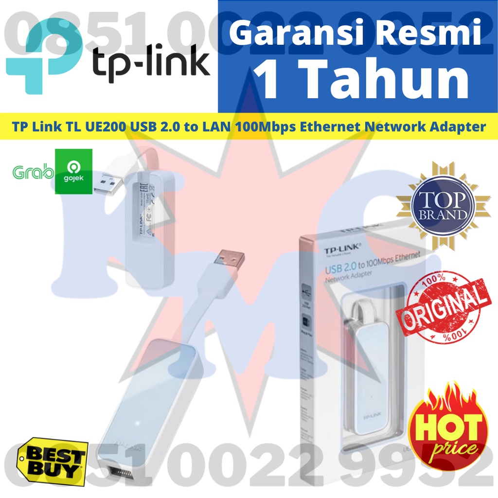 TP Link TL UE200 USB 2.0 to LAN 100Mbps Ethernet Network Adapter