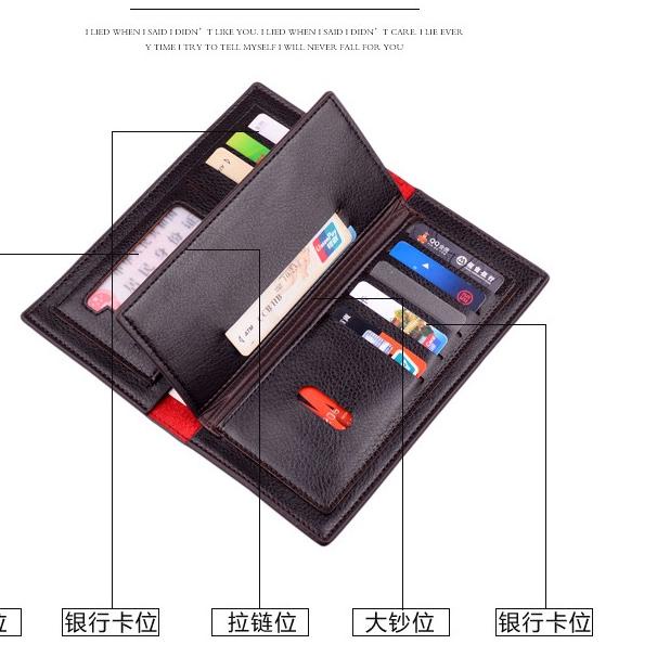 ➹ DP077 WOERFU - DOMPET PANJANG KULIT PRIA LIPAT TIPIS IMPORT MURAH GROSIR LONG WALLET COWOK ➪