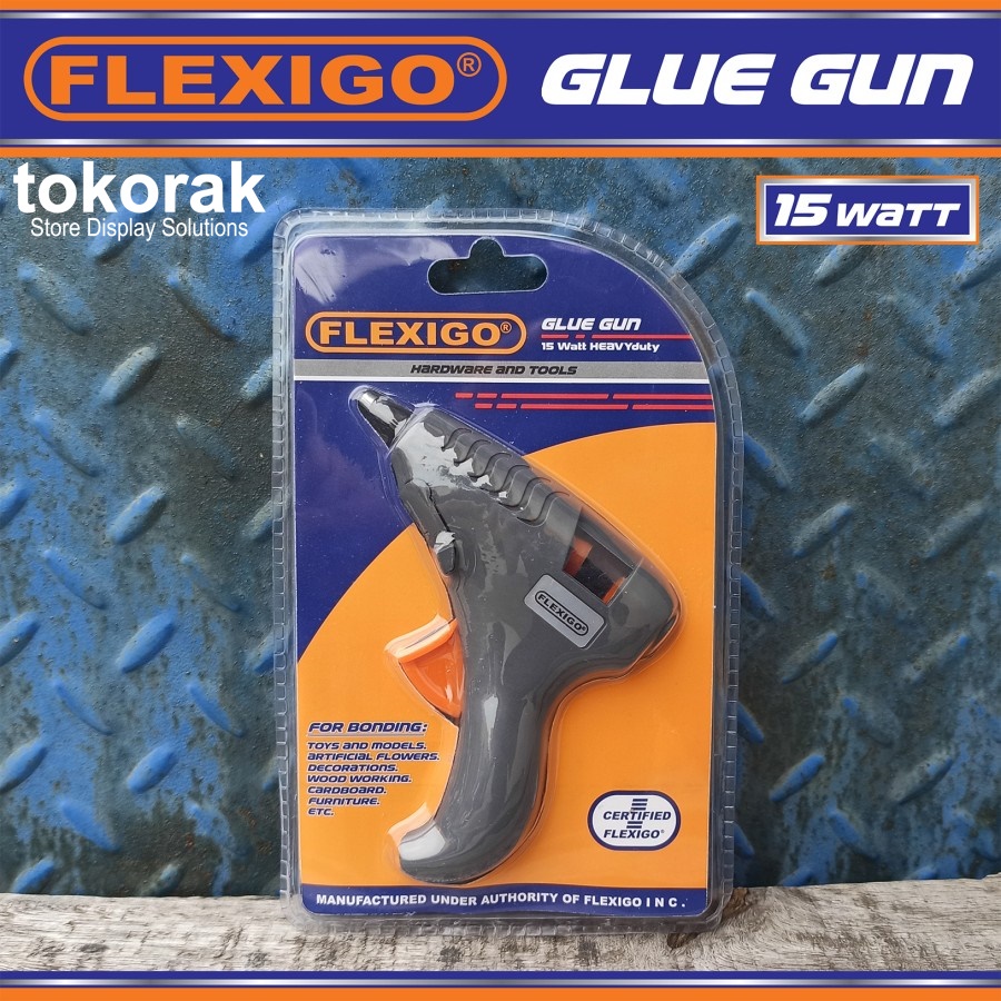 LEM TEMBAK GLUE GUN PRO 15 WATT FLEXIGO - LEM BAKAR