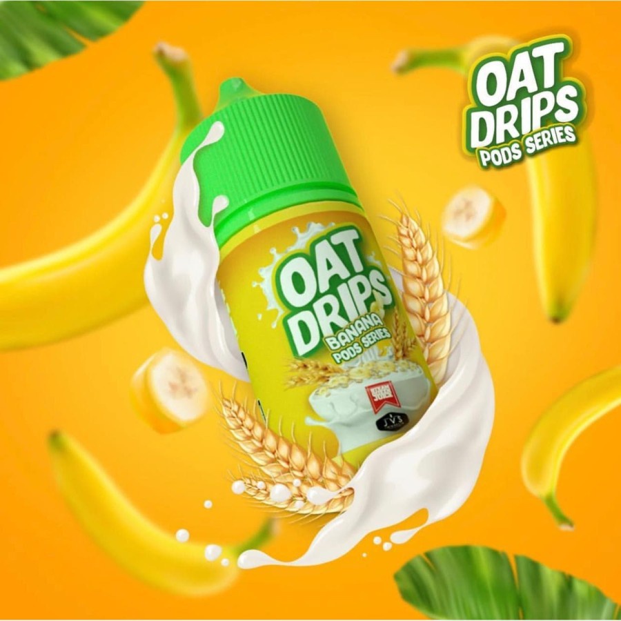 LIQUID OAT DRIPS V3 BANANA PODS SALT AUTHANTIC 30ML 15MG