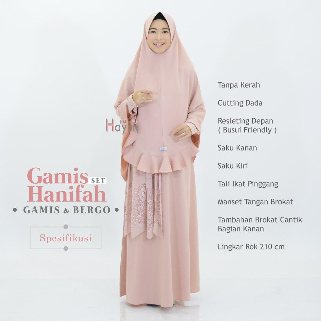 Hijab Hayuri Gamis Set Hanifah
