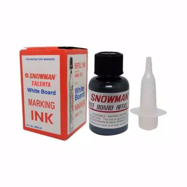 

Aman Tinta Spidol Snowman Whiteboard - Hitam Trendi