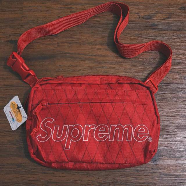 Supreme Shoulder Bag FW18, Red •Original 100%• Brand New in Plastic