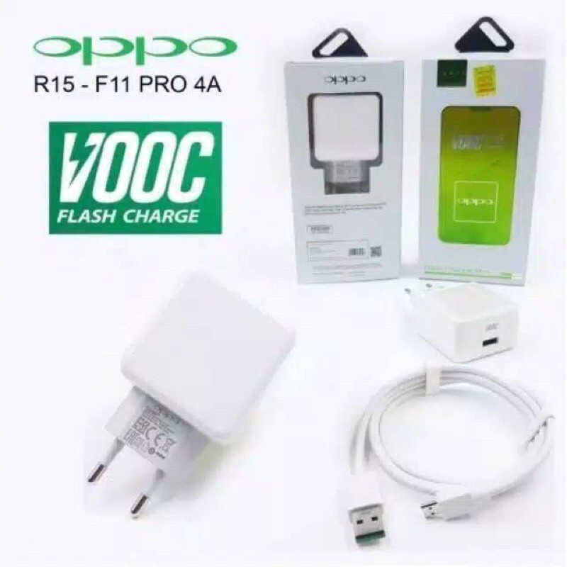 CHARGER ORI 100% Oppo Micro VOOC R17 R15 Tc Original 4A VOOC