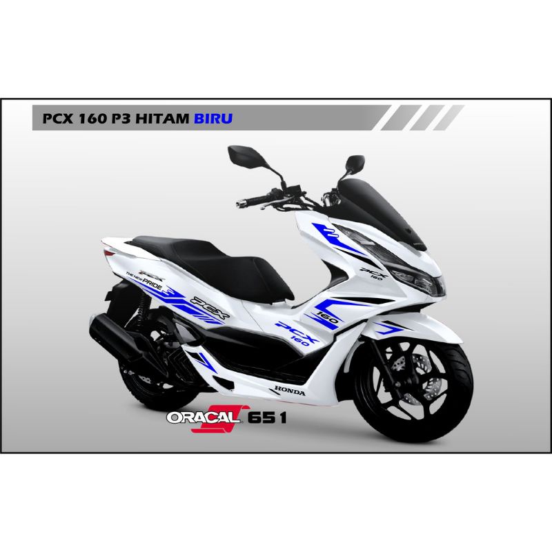 cutting sticker motor PCX 160 khusus warna motor putih kerennnn