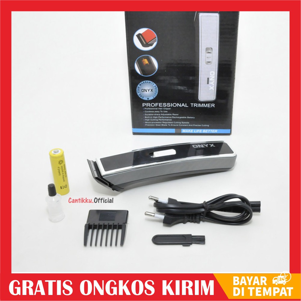 Alat Cukur Rambut Pencukur Rambut Hair Clipper Jenggot Kumis Elektrik ONYX OX-217