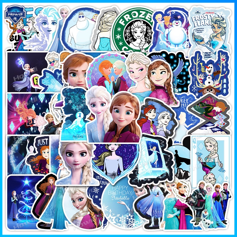 Stiker Kartun Frozen Tahan Air Untuk Helm Motor