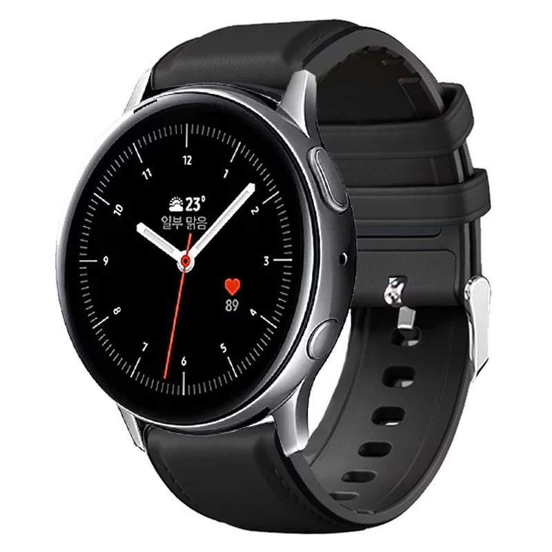 TALI STRAP SAMSUNG GALAXY ACTIVE 2 40MM 44MM SMARTWATCH MODEL LEATHER RUBBER KULIT KARET