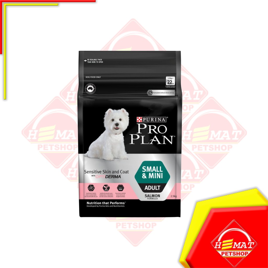 Makanan Anjing Pro Plan Small &amp; Mini Sensitive Skin 2,5 kg Proplan