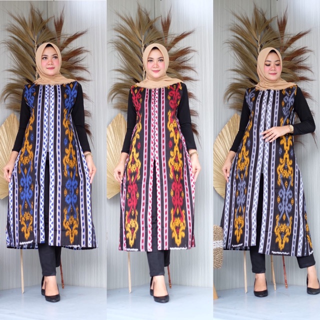 LONGCARDY BATIK PRINTING OUTER TENUN WANITA KEISHAN.ID