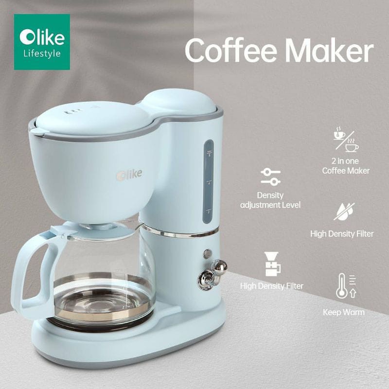 OLIKE Coffe Maker / Mesin Pembuat Kopi &amp; Teh Elektrik Instan - Garansi Resmi