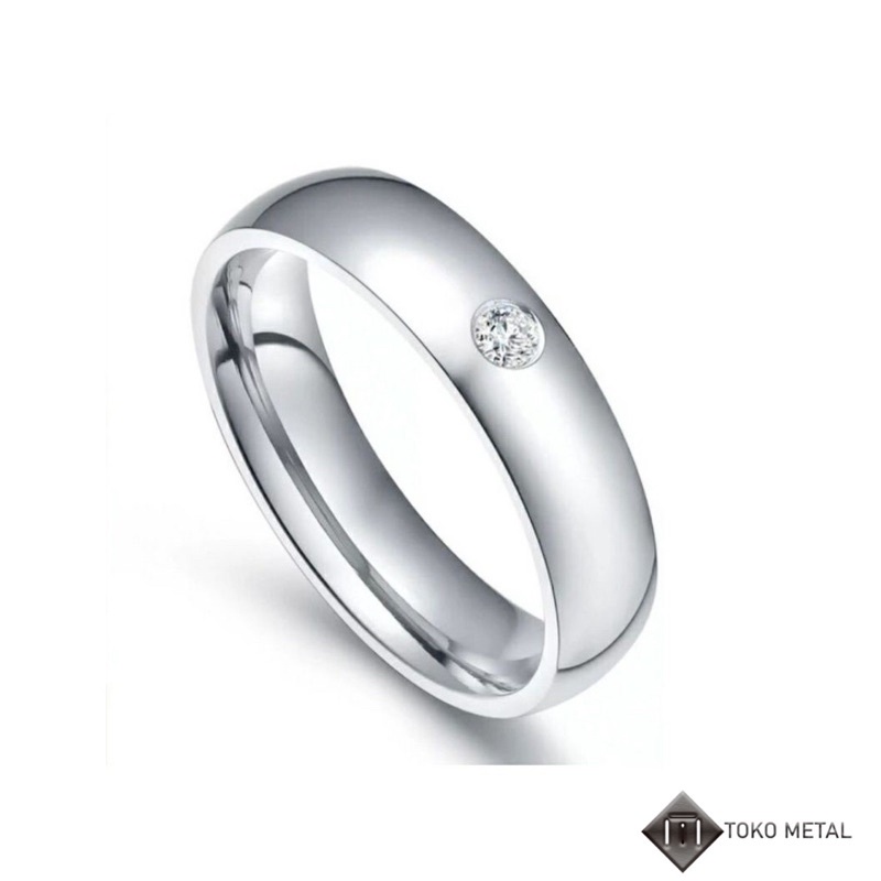 COD✔️ CINCIN TITANIUM MATA 1 COUPLE WANITA &amp; PRIA [TOKO METAL]