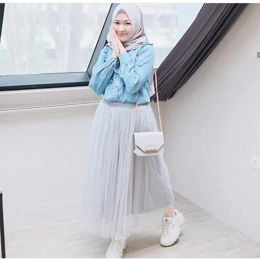 Gaya Hijab  Rok  Tutu 