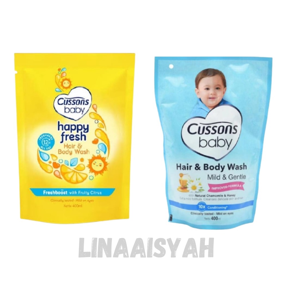 REFILL CUSSON BABY HAIR & BODY WASH 400ML