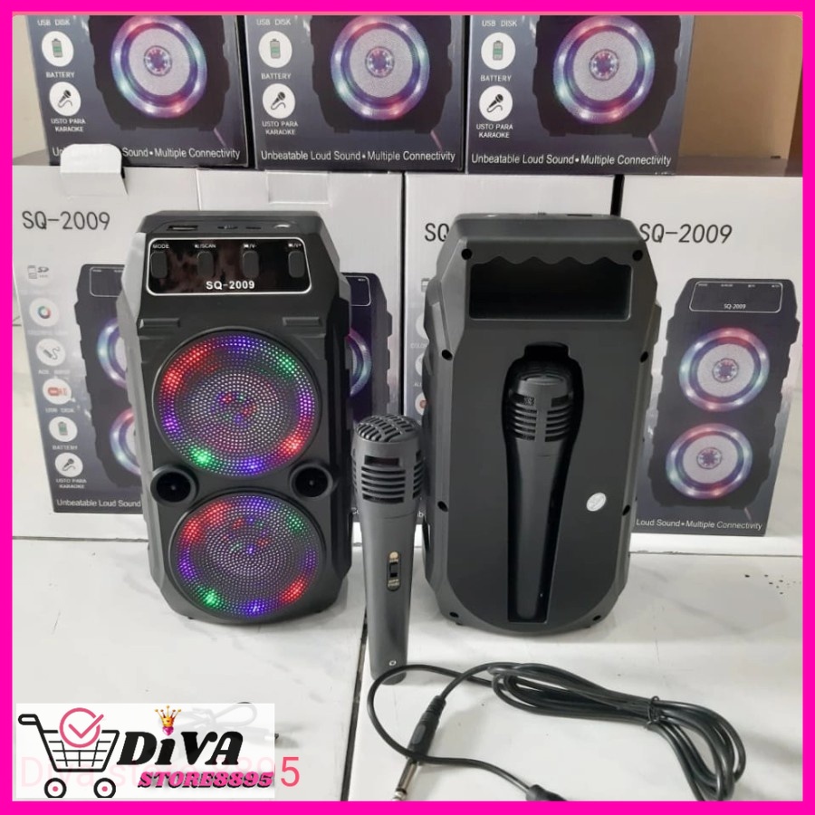 SPEAKER BLUETOOTH PLUS MIC KARAOKE YD SQ 2009 JY /SPEAKER PORTABLE