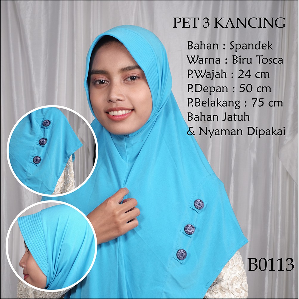 Hijab khimar  elnifa pet serut pita bordir hijab murah terbaru