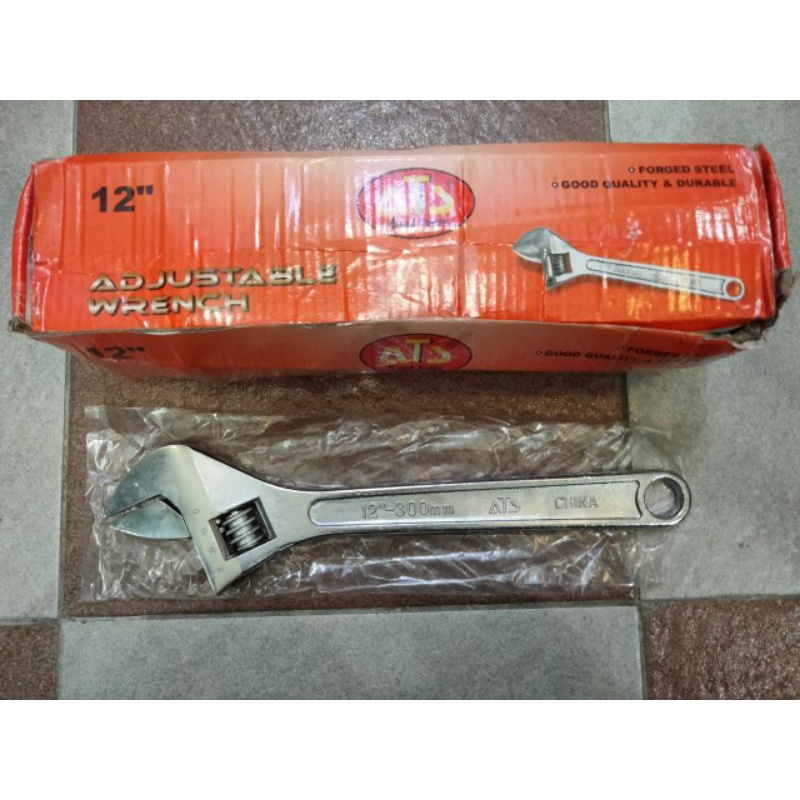 ATS kunci inggris 12 INCH adjustable wrench KUNCI BAGO BACO 12-300MM