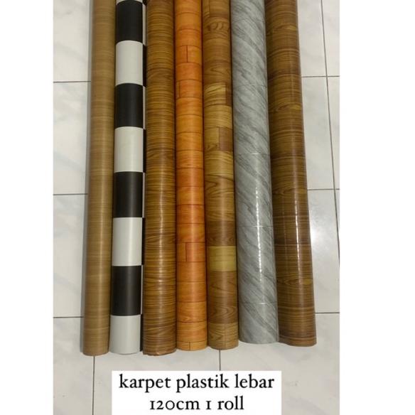 Hot - 1 ROLL = 17 Meter PERLAK KARPET PLASTIK LANTAI ROL VINYL VINIL / TAPLAK MEJA ,,