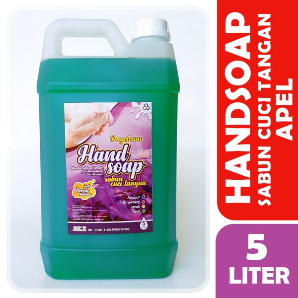 Handsoap 5 liter Hand wash atau Sabun Cuci Tangan Cair (STRAWBERRY - JERUK - APEL)