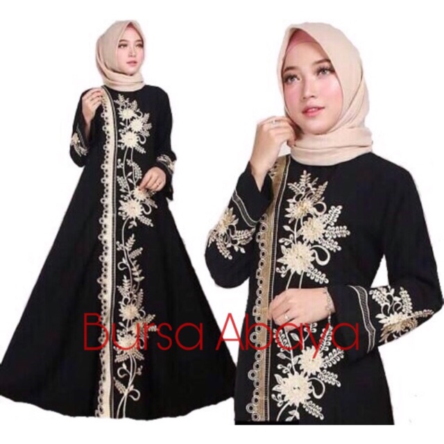 BURSA ABAYA New Abaya Simple Motif Abaya Dubai Abaya Arab Abaya Bordir Cleopatra
