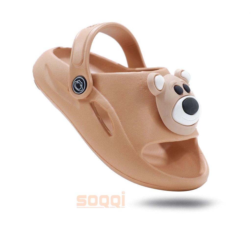 Sandal anak let tali belakang karet import cewek original sendal anak-anak laki perempuan pin boneka lucu irsoe 307 S 1M promo keren cod murah 19-24