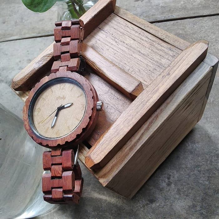 Jam Tangan Antik Kayu Jati