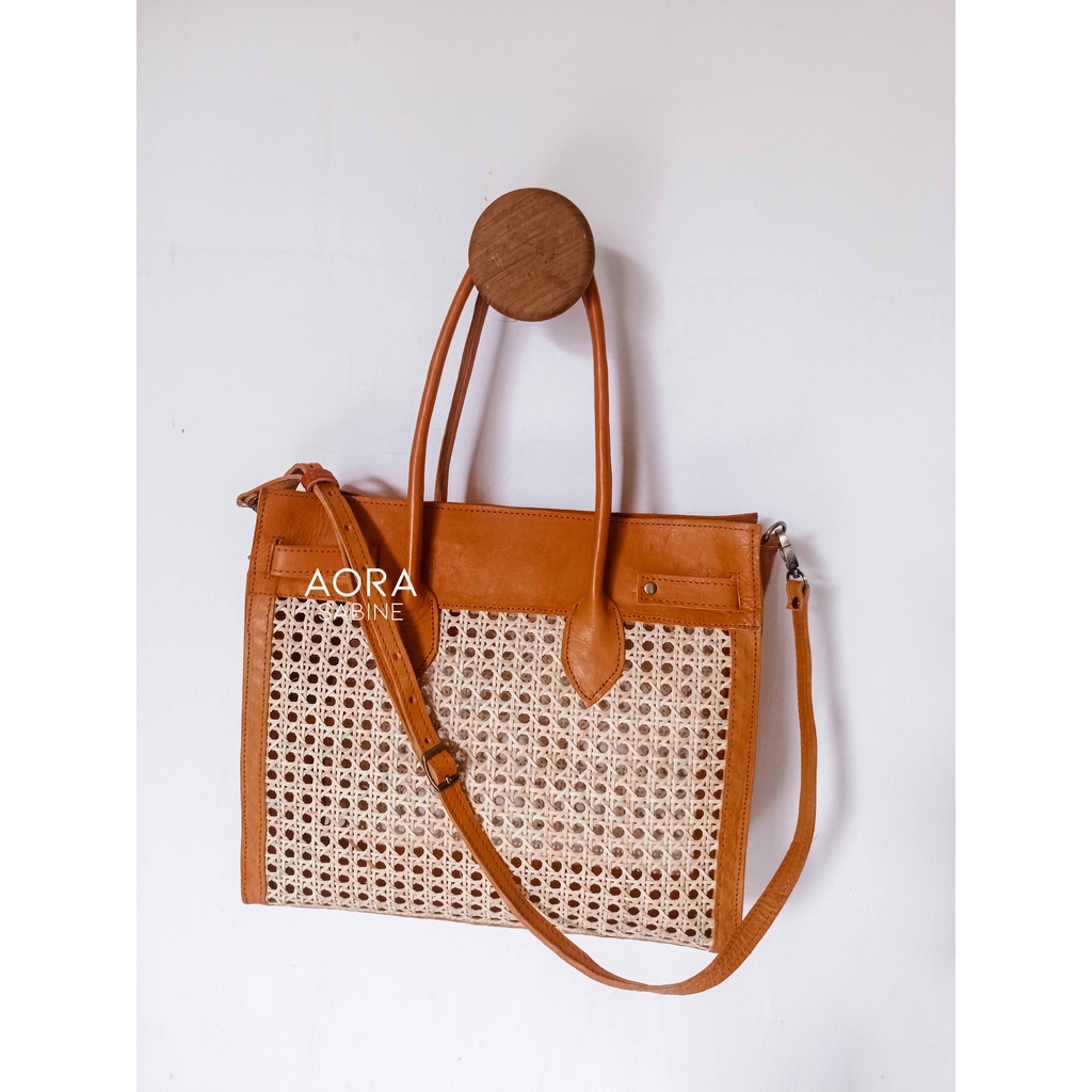 Tas Selempang Rotan, Rattan Bag, Summerbag, Rattan Leather, Leather Bag, Bali Bag, Tas Rotan Bali, W