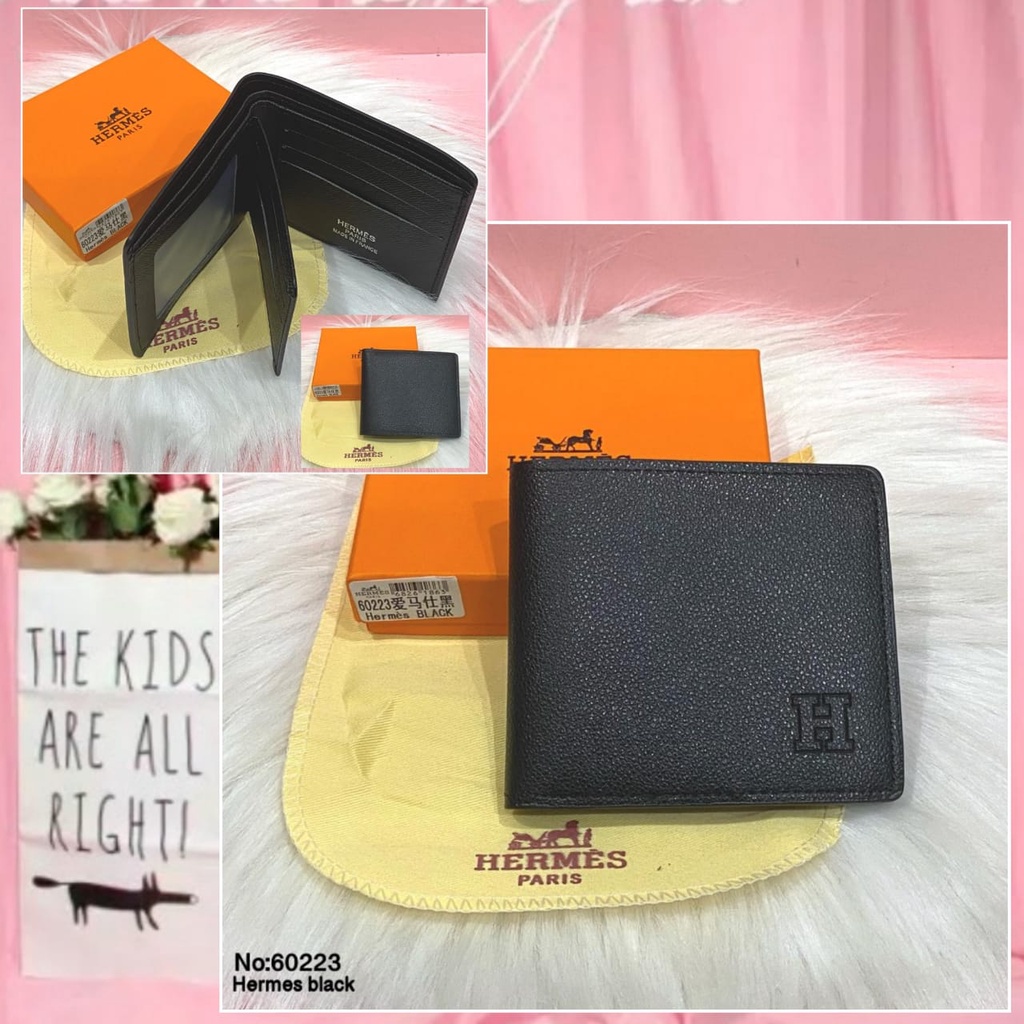 Dompet Lipat Pria Import Dompet Kartu Pendek Free Box