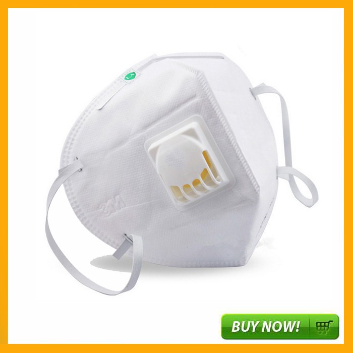 GS8 Masker Filter 3D Udara Anti Polusi Respirator N95 - 9001V - White