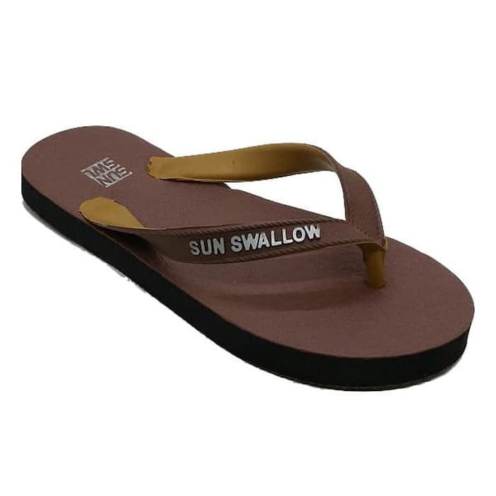 SATUAN Sandal Jepit Sun Swallow Wave TREK-COKLAT