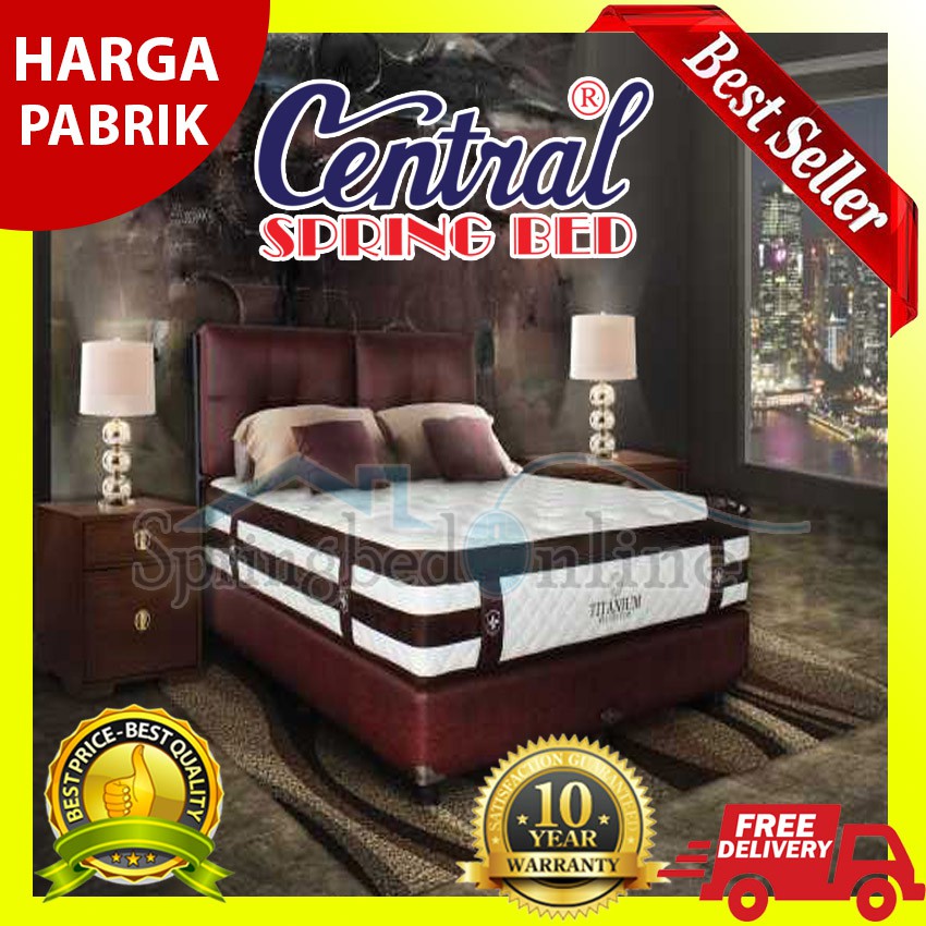 Springbed Central Titanium Gold Sandaran Armani