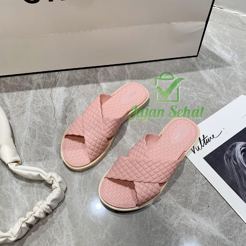 Sandal Tawana Women Flat Sendal Slip On Wanita 2020X