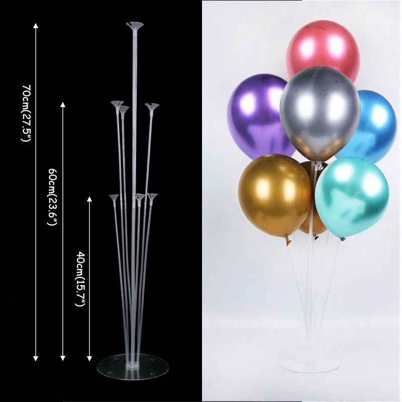 Holder Balon / Tatakan Balon / Standing Tiang Balon / Stick Cup Standing Balon 7 In 1 / Party Tiang Dekorasi Balon 68 Cm