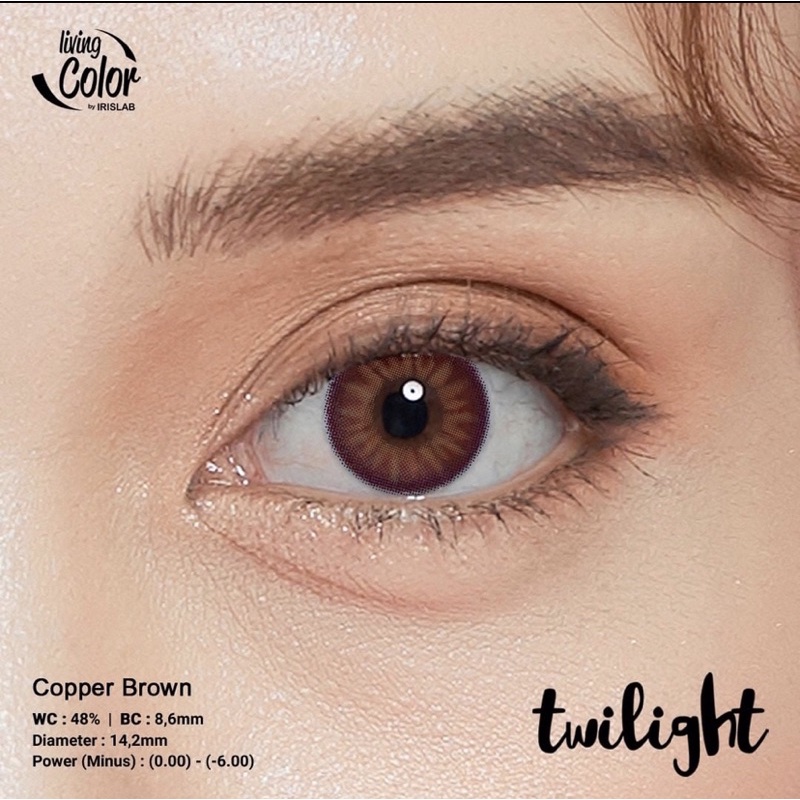 Softlens Twilight Copper Brown by Living Color IRISLAB MINUS dia 14,2