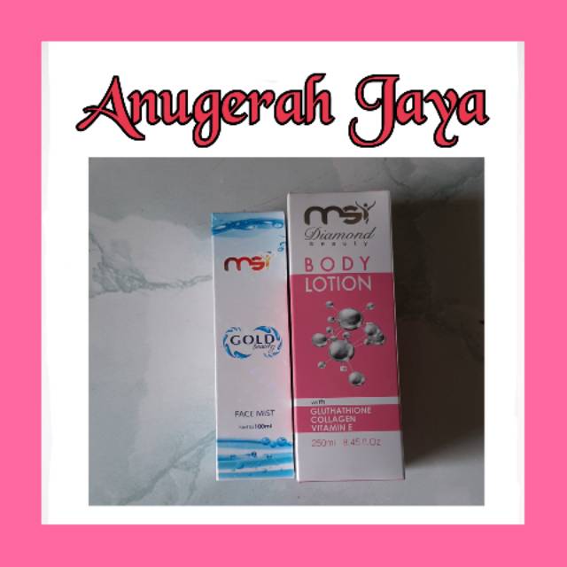 Paket Face Mist+Body Lotion MSI ORI