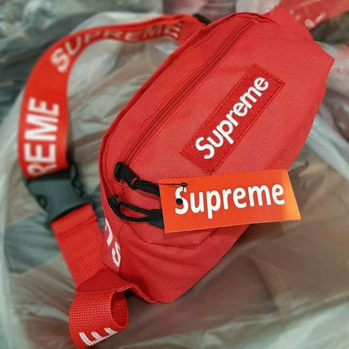 waistbag tas selempang supreme tas pria dan wanita