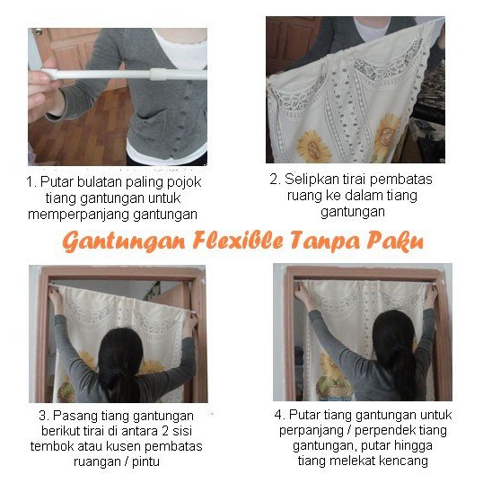 Termurah  gantungann tiraie pintu, tirai pembatas ruangan, tirai kamar mandi
