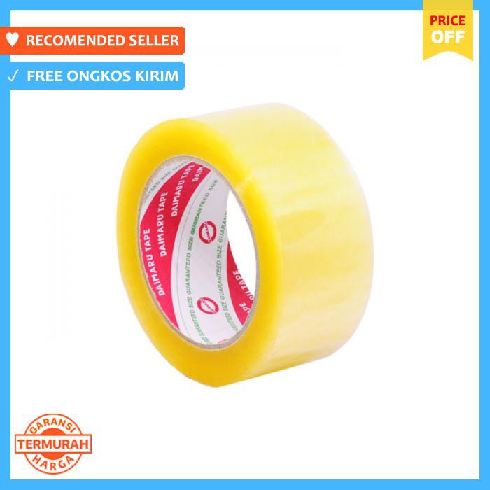 

Pen Paper Daimaru Opp Tape 48 Mm X 100 M Lakban Bening (1 Roll) Pengikat - Selotip & Double Tape