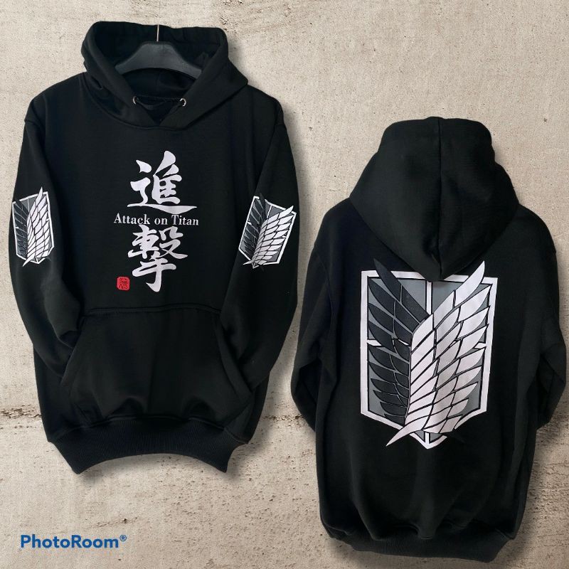 JAKET SWEATER HOODIE AOT TERMURAH | SWEATER AOT