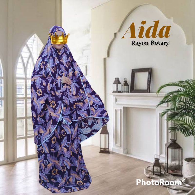 MUKENA DEWASA JUMBO RAYON PREMIUM - MUKENA ROTARY AIDA