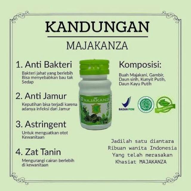 Manjakani kanza / majakanza /maja kanza / obat keputihan