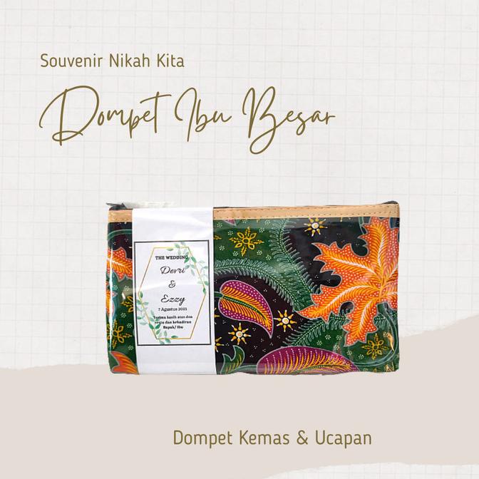 (COD) souvenir Pernikahan dompet motif batik | oleh oleh solo Jogja