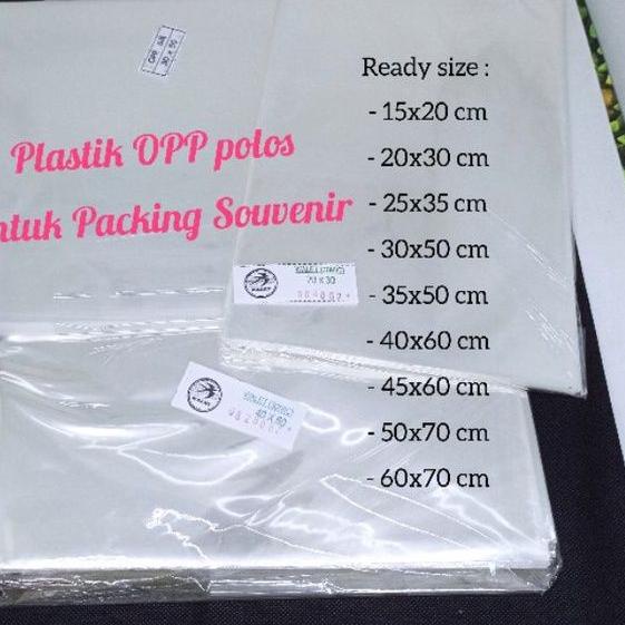 

New - PLASTIK OPP POLOS KILOAN utk Packing Souvenir