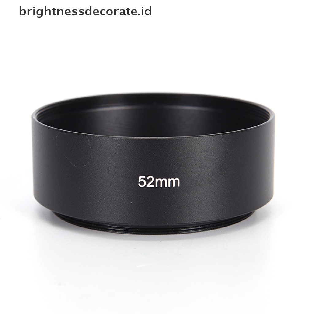 Hood Lensa Kamera Panjang Bahan Metal Alloy 52mm Untuk Canon Nikon