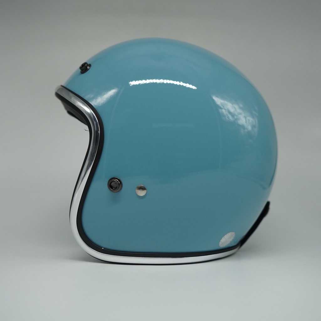 Helm Retro SADA Jitsu Tosca Blue ( Helm Classic / Helm Klasik / Helm Vespa / Helm Bogo )